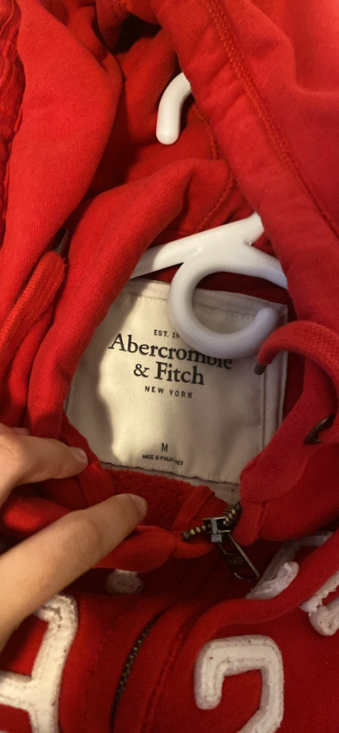 Abercrombie & Fitch Red Zip-Up Hoodie - photo 2