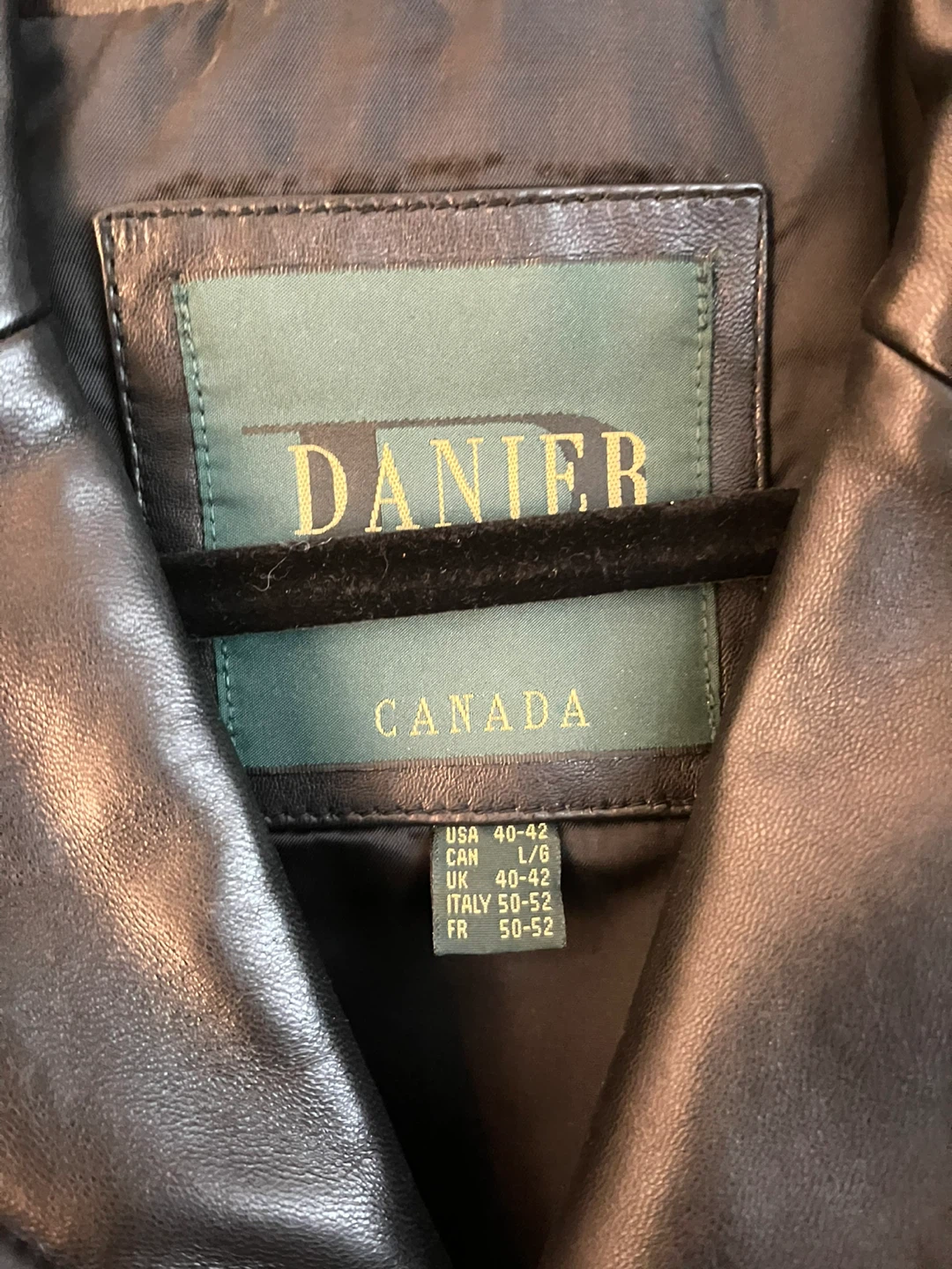 Danier Genuine Leather Jacket Black Size Large - photo 5