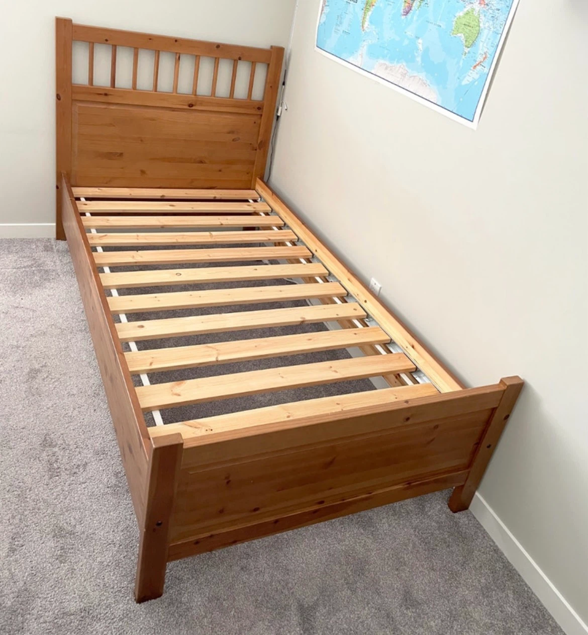 IKEA HEMNES Wooden twin bed frame