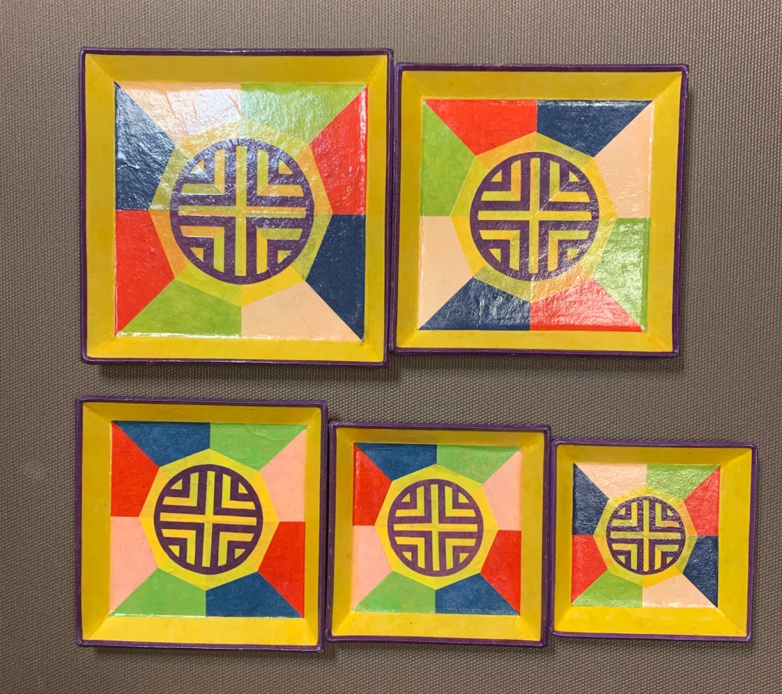 Korean Traditional Hanji Paper Nested Trays