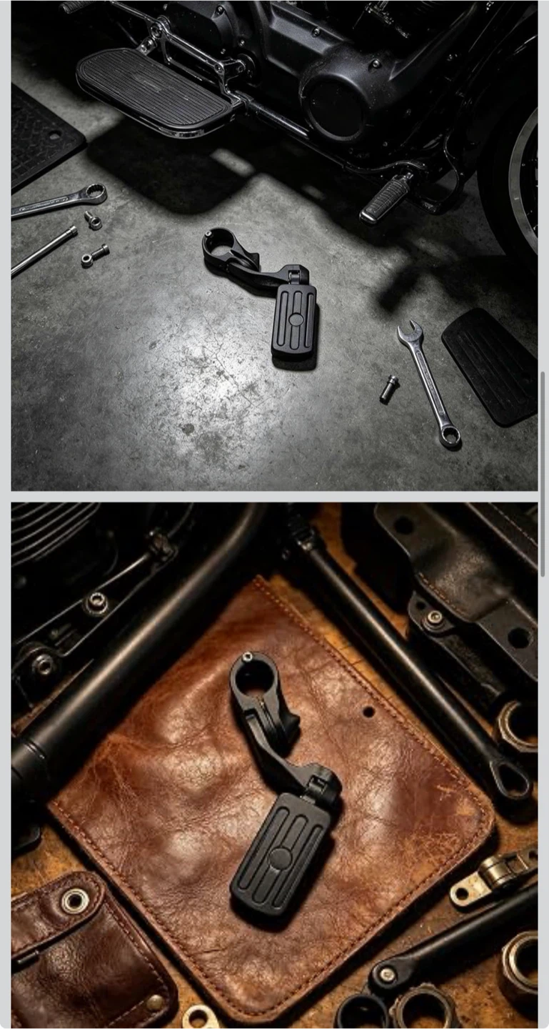 Motorcycle Highway Pegs Long Angled Mount - photo 3