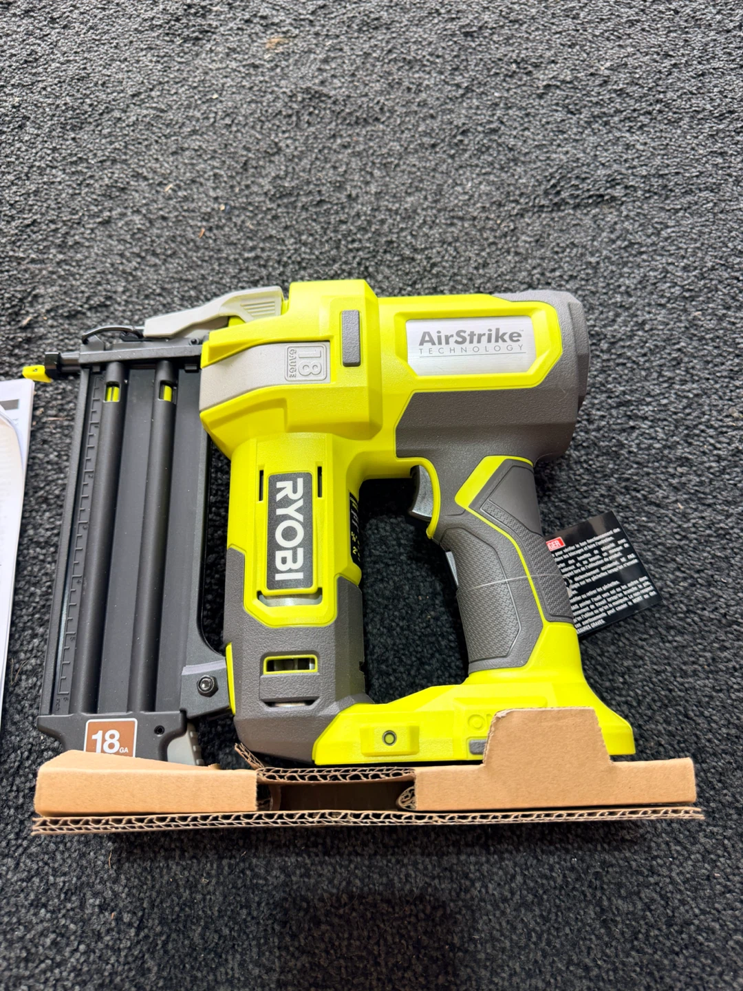 Ryobi 18V ONE+ AirStrike 18 Gauge Brad Nailer