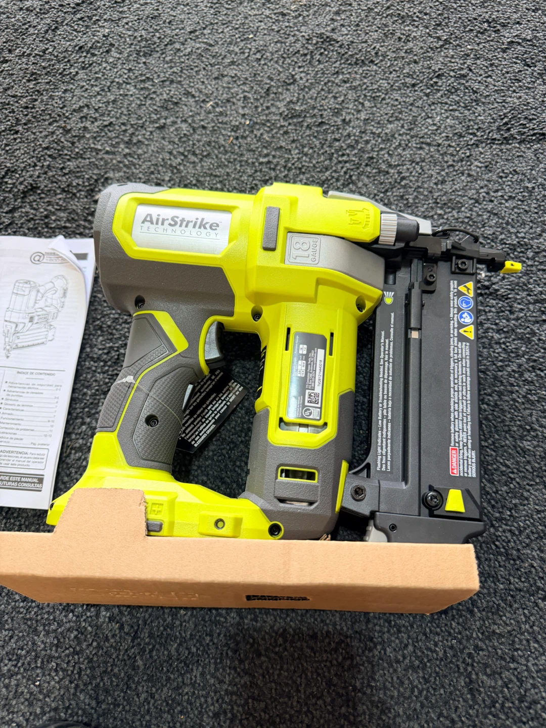 Ryobi 18V ONE+ AirStrike 18 Gauge Brad Nailer - photo 4