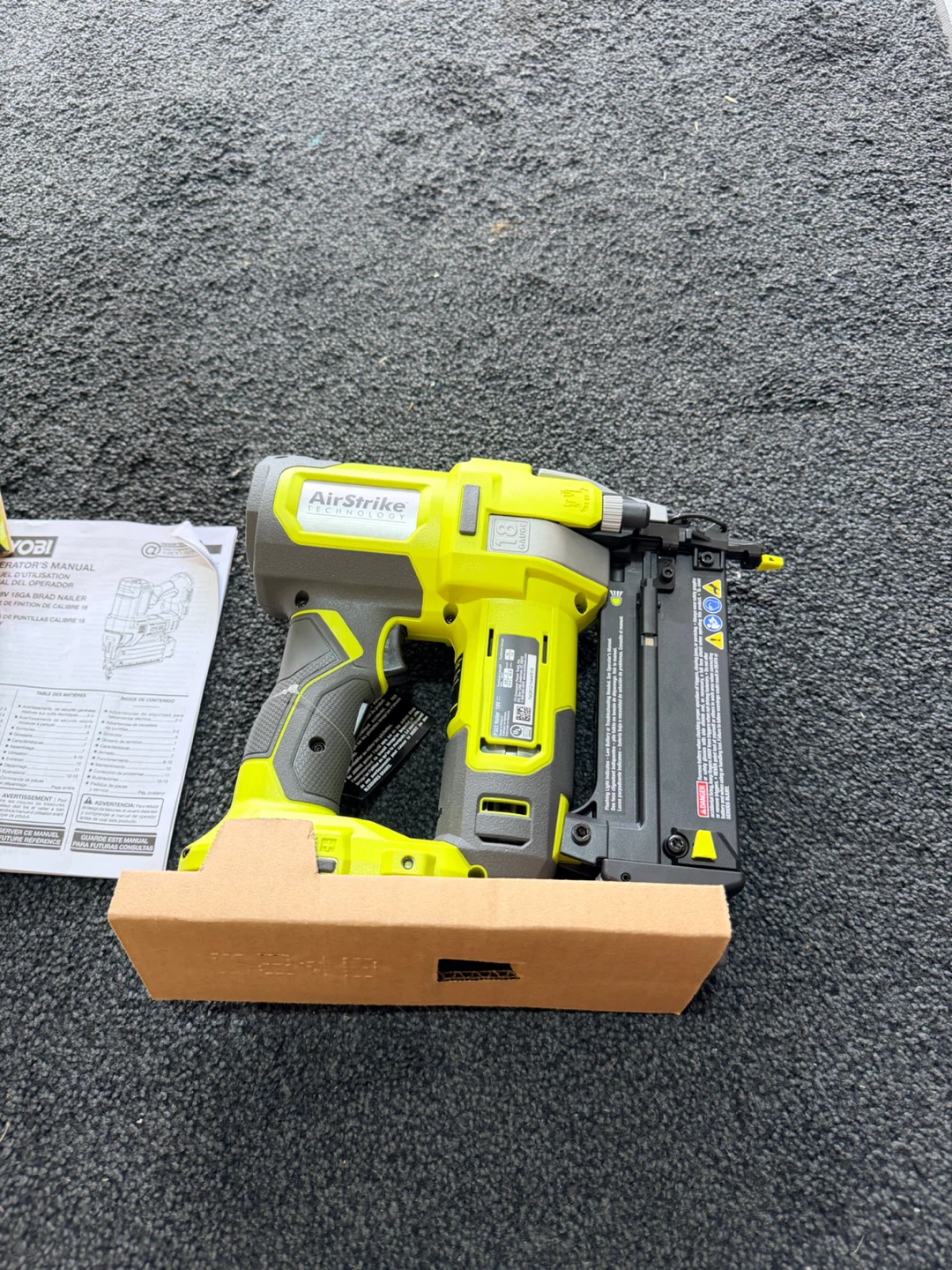 Ryobi 18V ONE+ AirStrike 18 Gauge Brad Nailer - photo 5