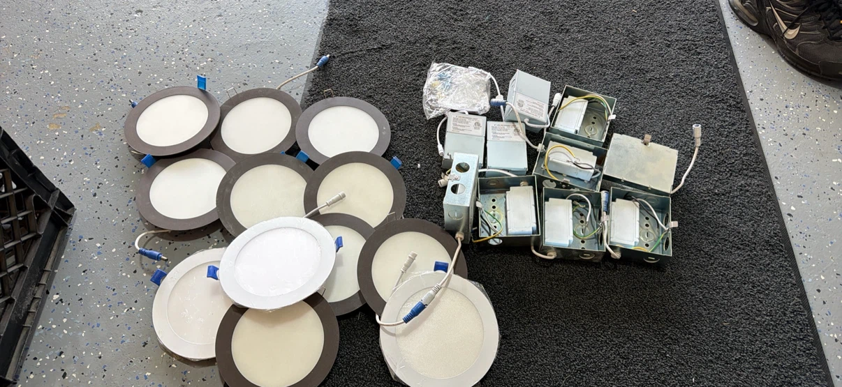 Set of 12 6" LED Recessed Lights