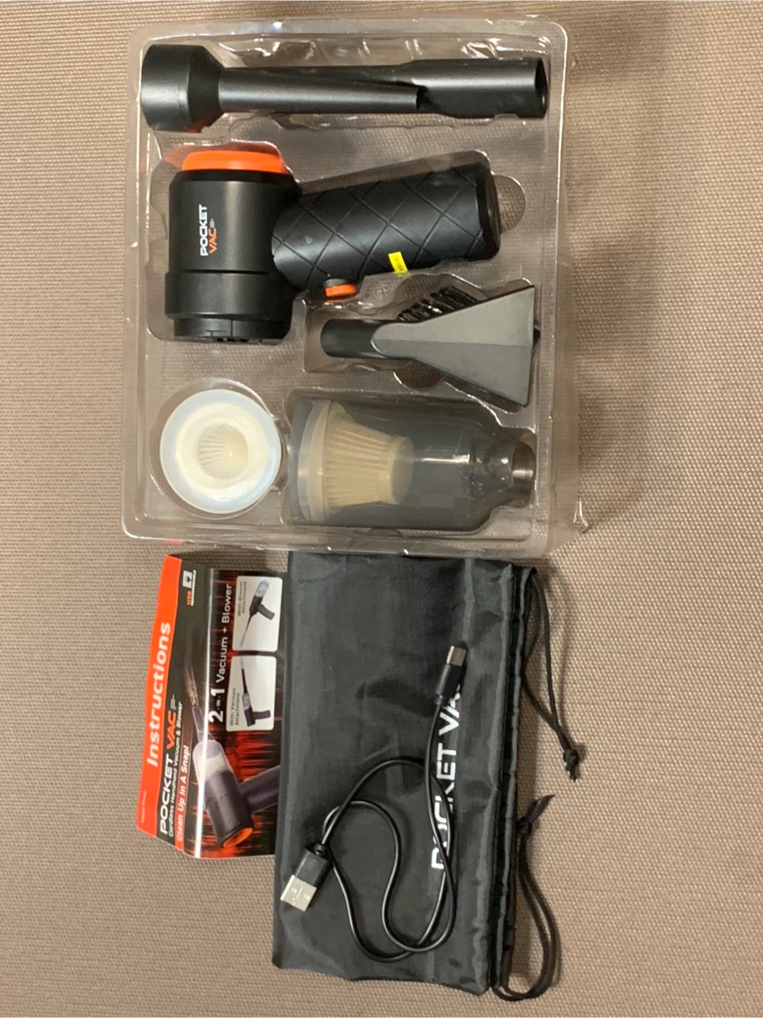 Pocket Vac Cordless Handheld Vacuum and Blower - photo 5