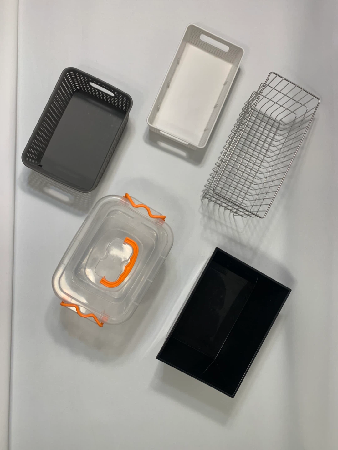 Set of 5 Assorted Storage Bins