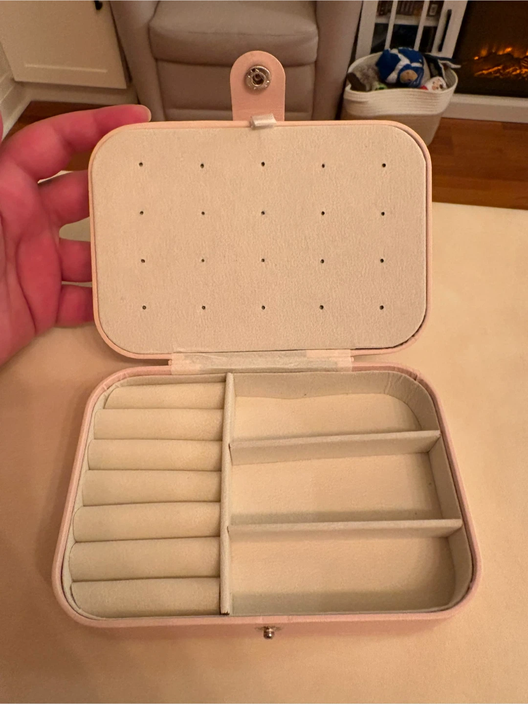 Pink Travel Jewelry Organizer Case – Ring, Earring & Necklace - photo 4