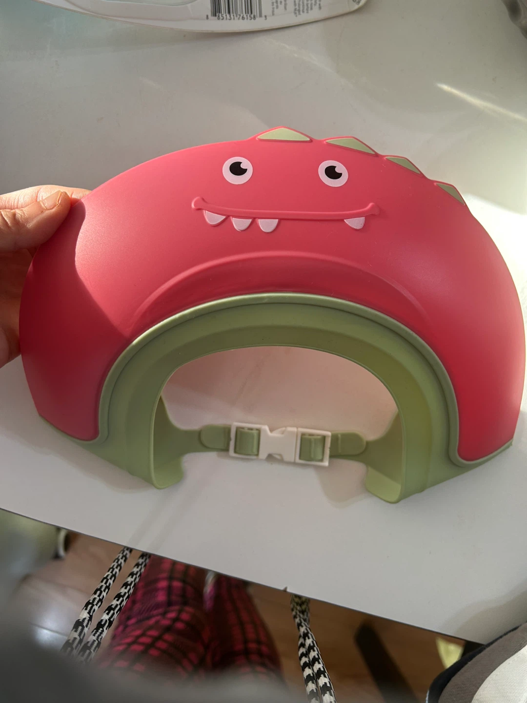 New Baby Red Dinosaur Shower Cap