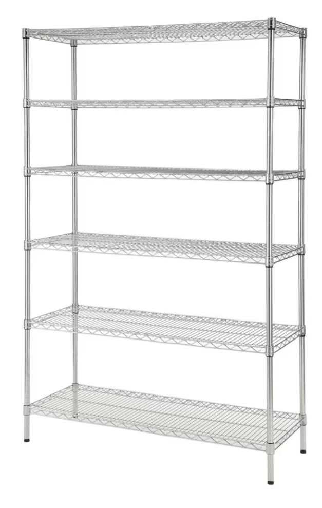 5-Tier Chrome Wire Shelving Unit