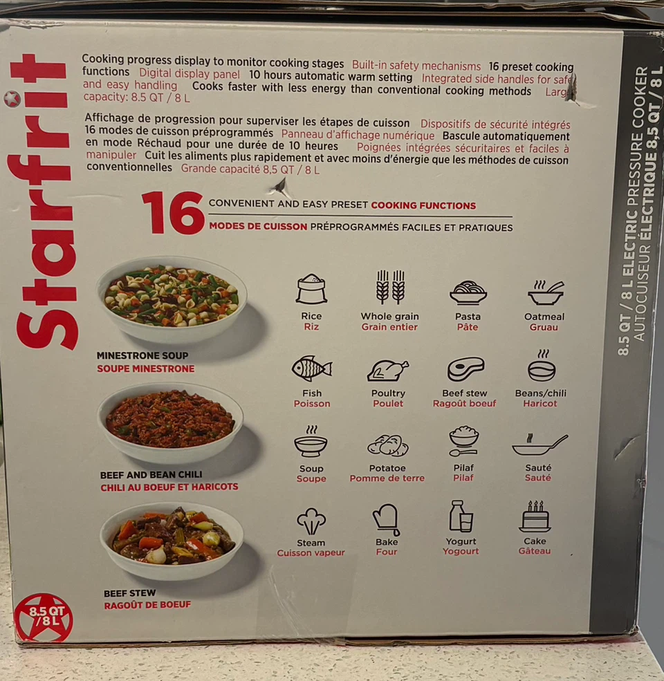 Starfrit 8L Electric Pressure Cooker - photo 3