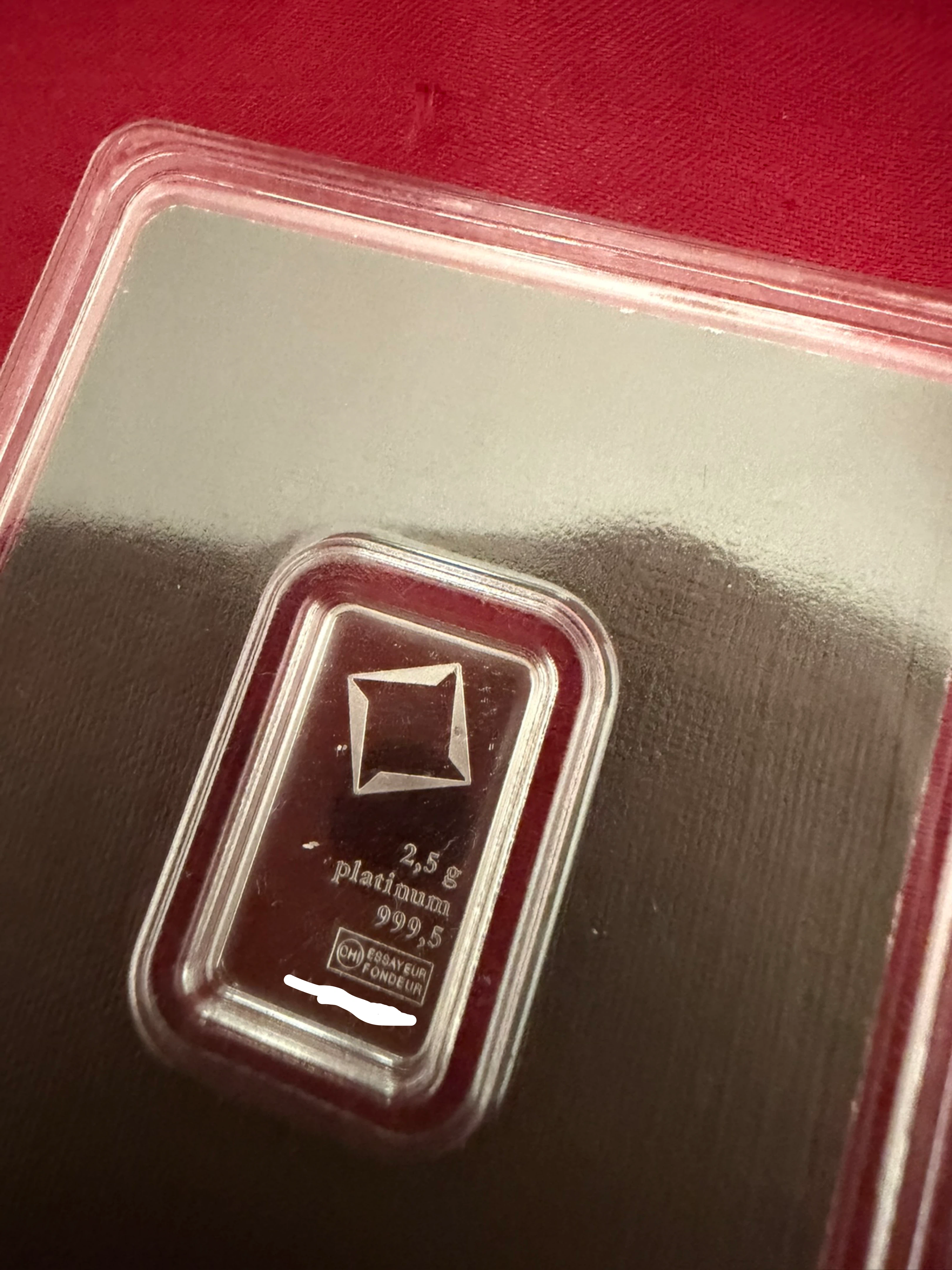 Valcambi Suisse 2.5g Platinum Bar - photo 2