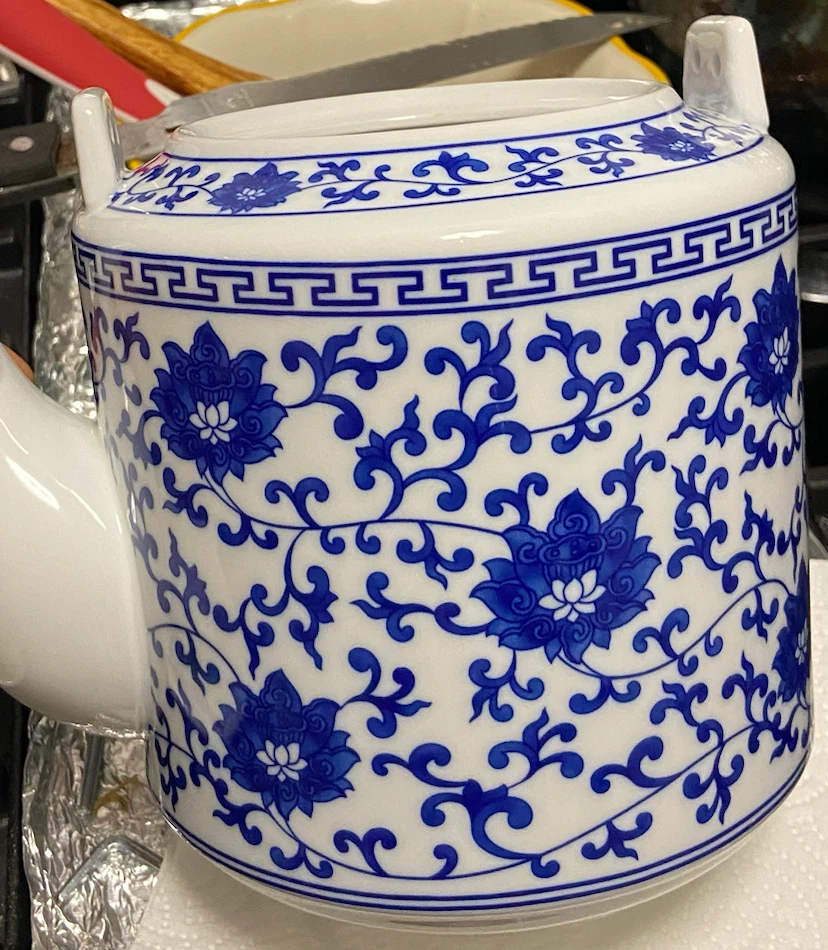 Blue and White Porcelain Teapot