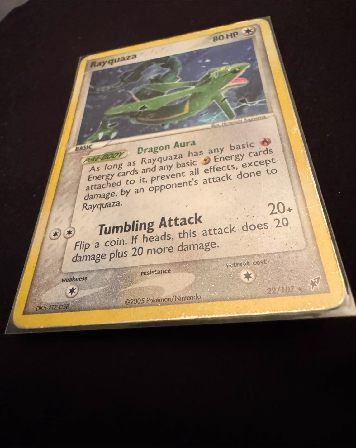 Pokemon Rayquaza ex Deoxys Holo Rare 22/107 HP - photo 2