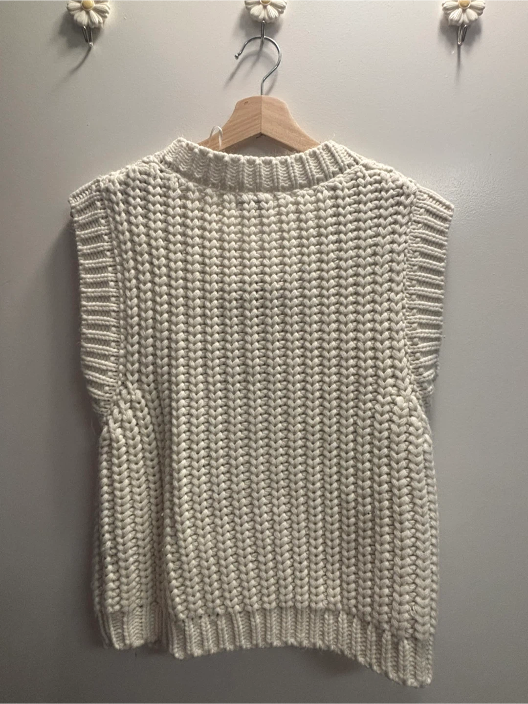 LoveShackFancy Cream Knit Vest - photo 2