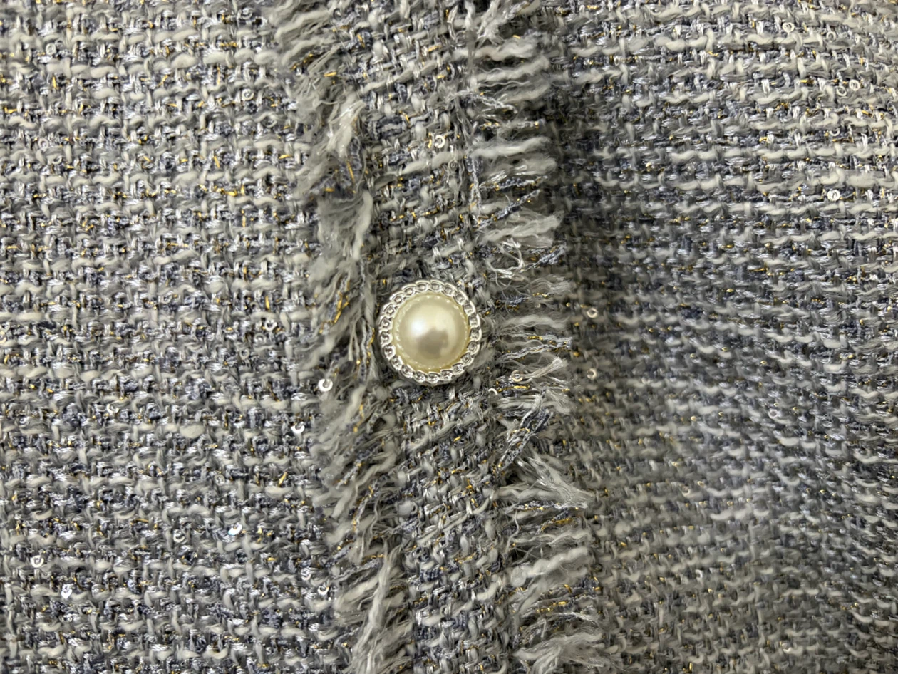 3-Piece Tweed Vest, Skirt, and Blouse Set - photo 2
