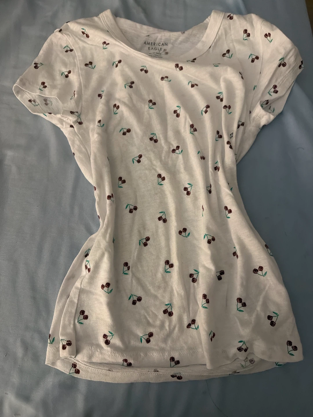 American Eagle Cherry Print T-Shirt