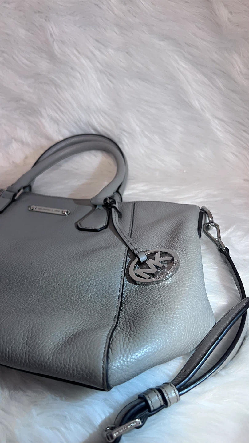 Michael Kors Grey Leather Satchel