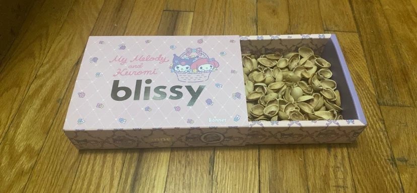 Anime Blissy box with pistachio Shells