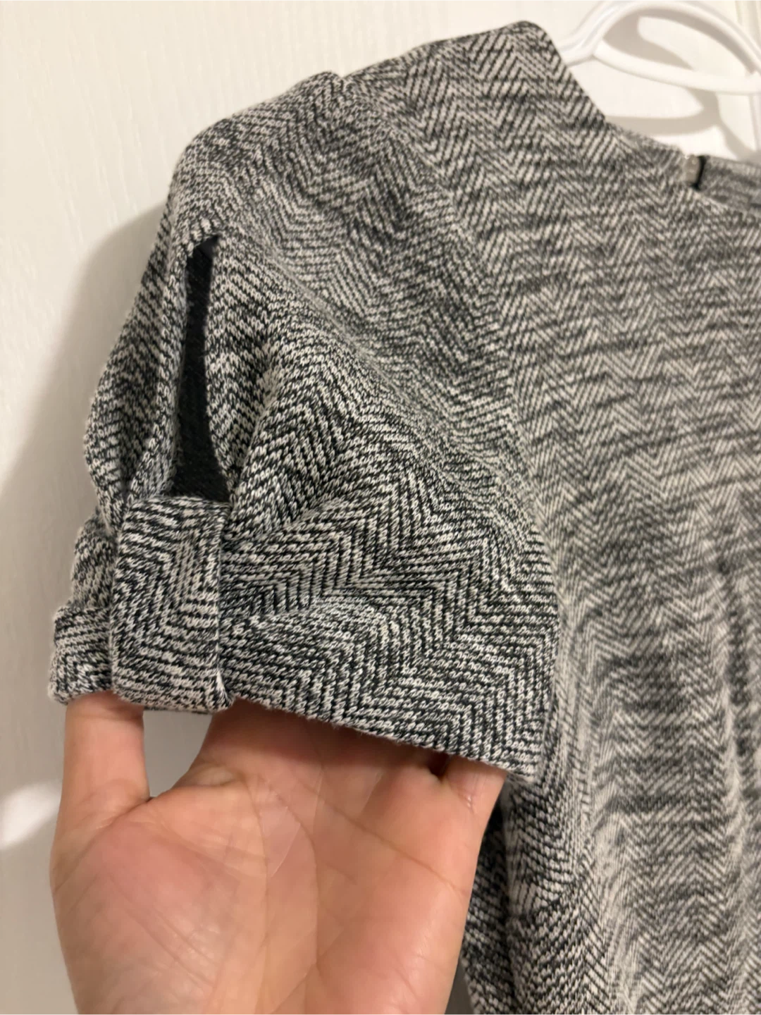 Calvin Klein Grey Herringbone Dress Size XS - photo 3