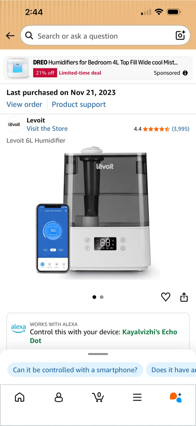 Levoit 6L Smart Humidifier