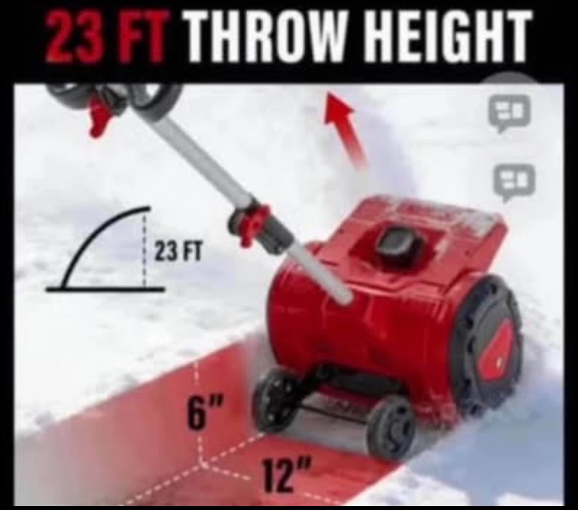 Snow Blower Compatible with Milwaukee - photo 2