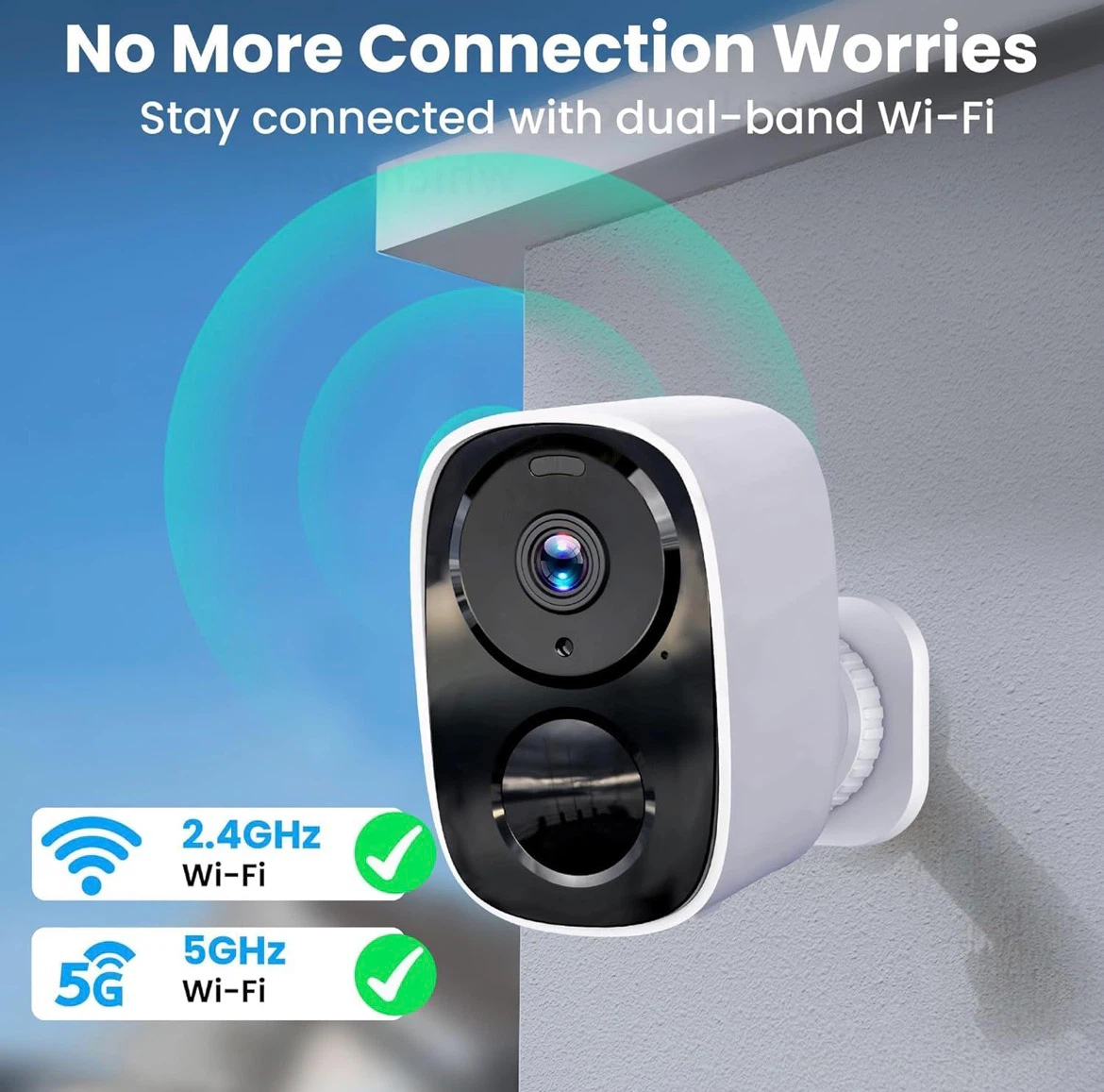 Outdoor Security Camera with Solar Panel - photo 3