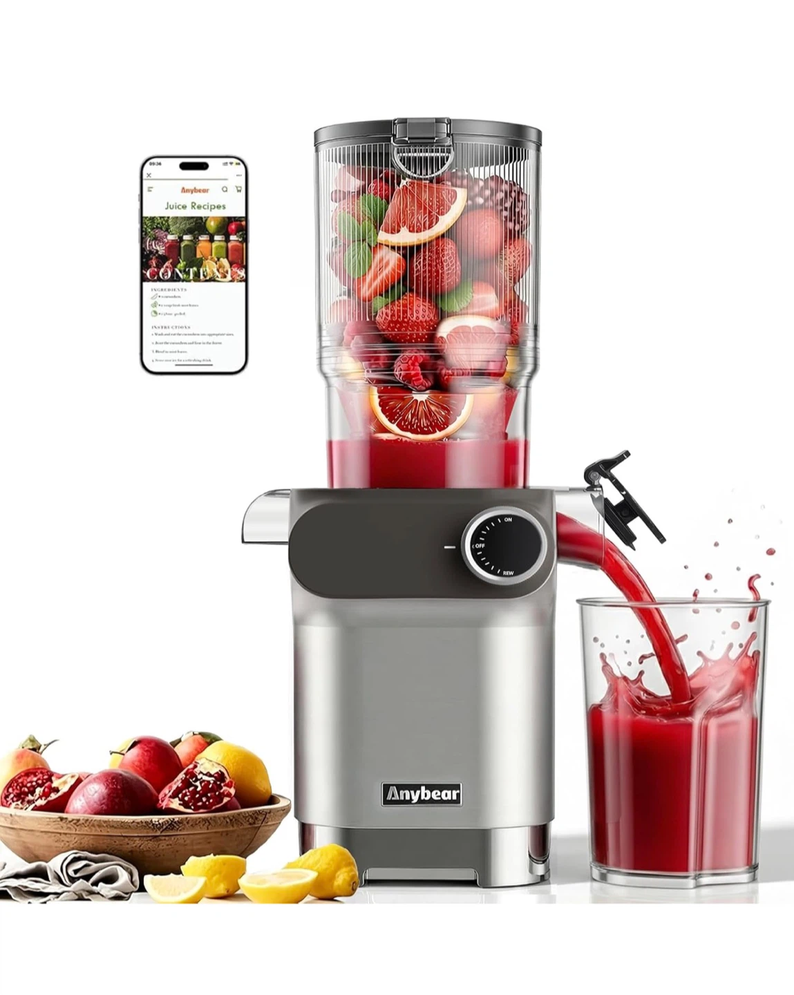 Anybear Slow Juicer Model SJ-054C