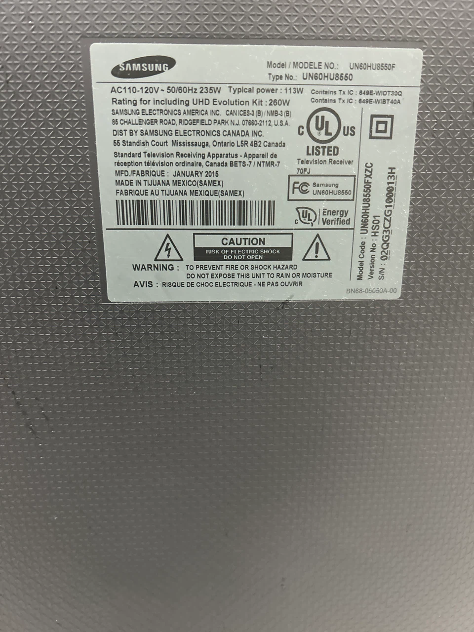Samsung 60 inch 4k tv and remote have the stand - photo 3
