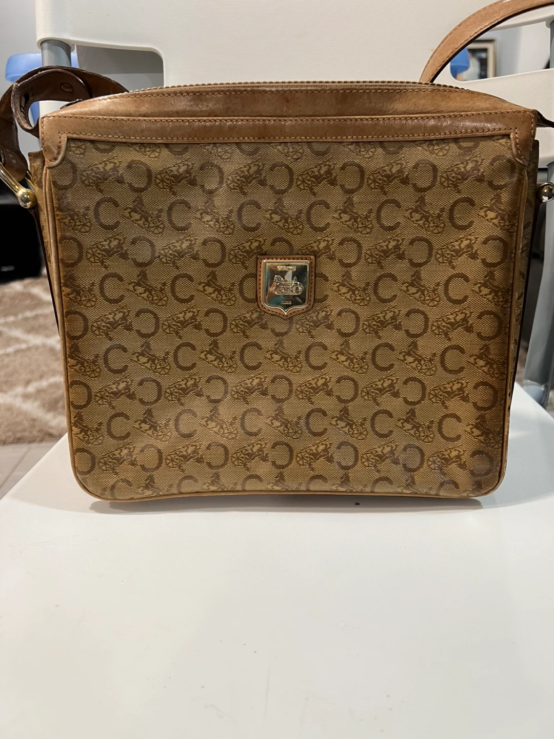 Celine Vintage Macadam Crossbody Bag - photo 3