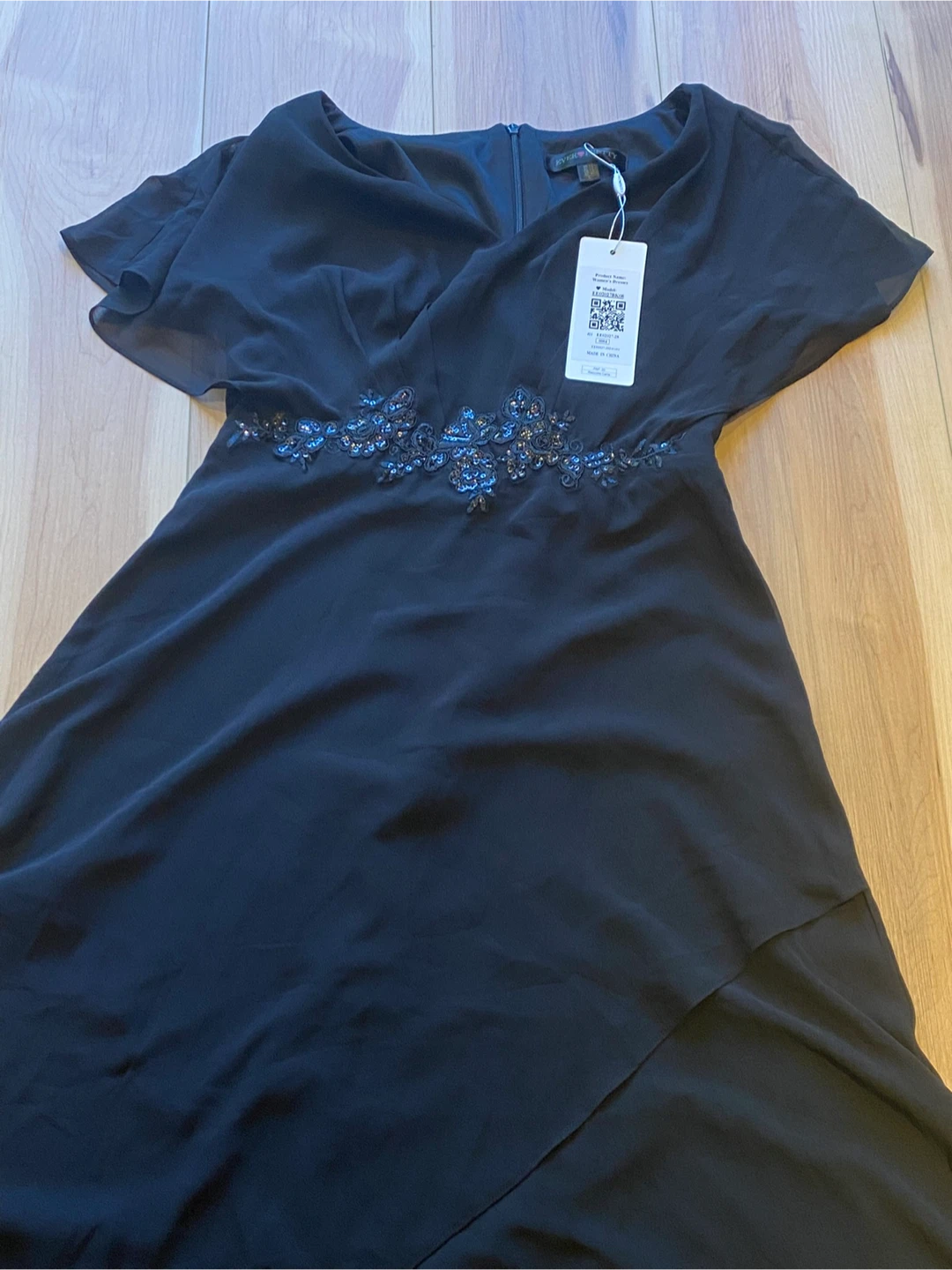 Ever-Pretty Black Chiffon Evening Dress - photo 4