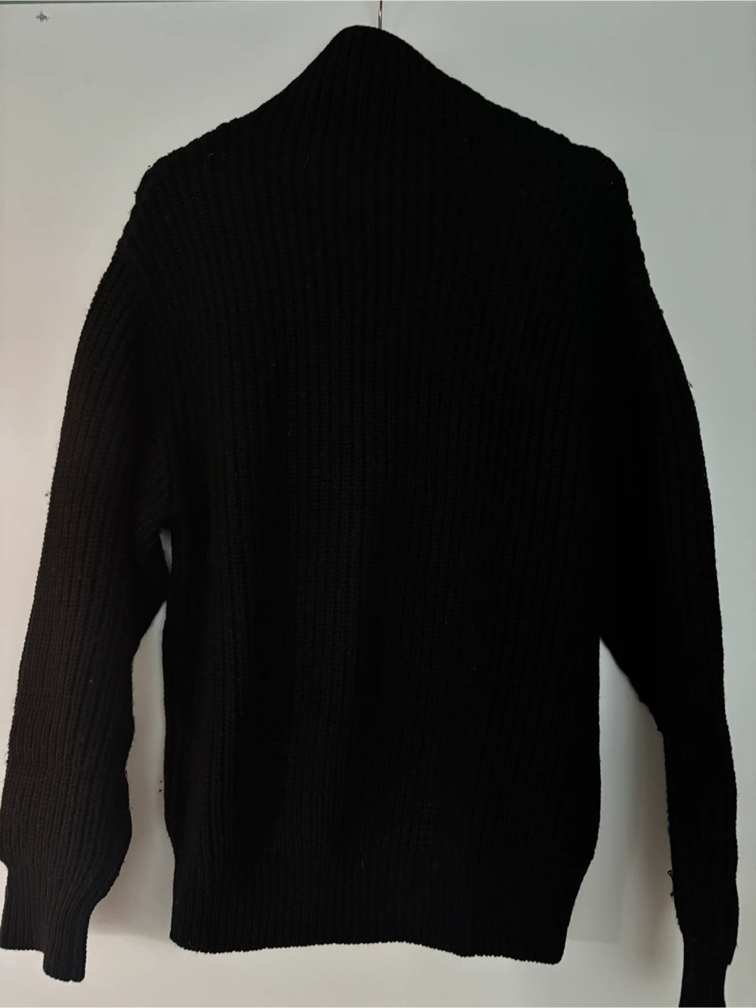 Wilfred Black Merino Wool Cowl Neck Sweater - photo 3