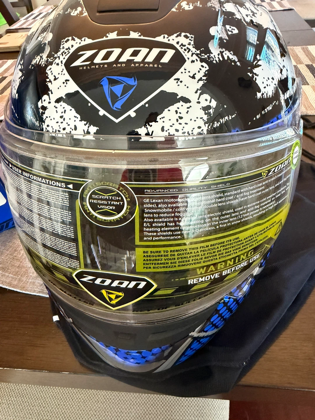 Zoan Gamma Thunder Motorcycle Helmet - photo 3