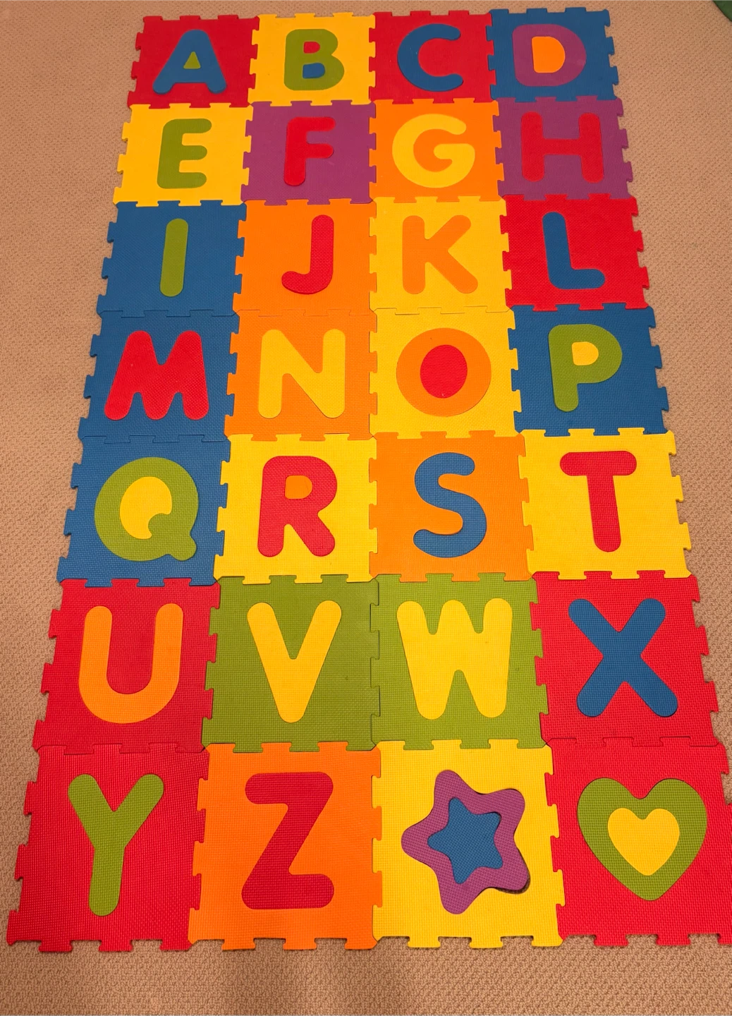 Alphabet Foam Floor Mat Tiles