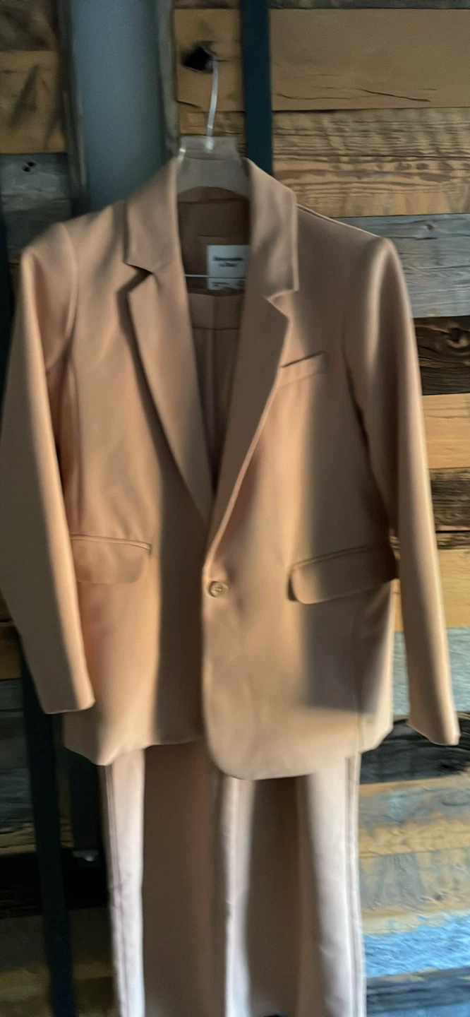 Abercrombie & Fitch Tan Blazer and Trouser Set - photo 3
