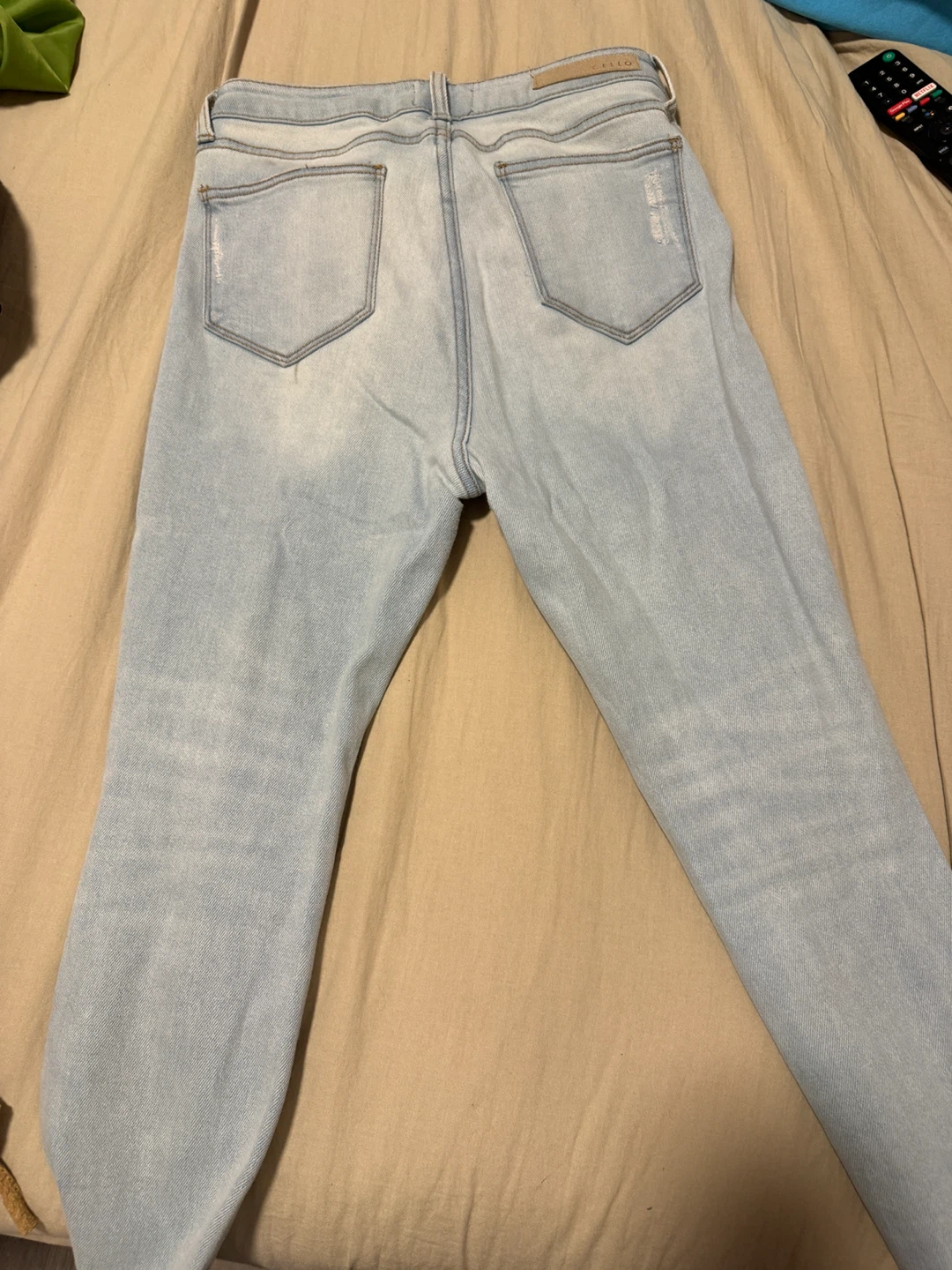 Cello Distressed Light Wash Jeans - photo 3