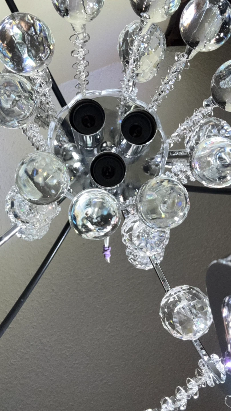 Vintage Crystal Chandelier Ceiling Light - photo 3