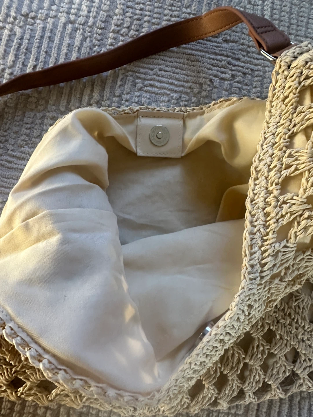 Beige Crochet Shoulder Bag - photo 2