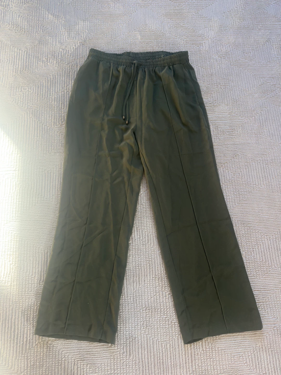 Primark Olive Green Wide Leg Trousers