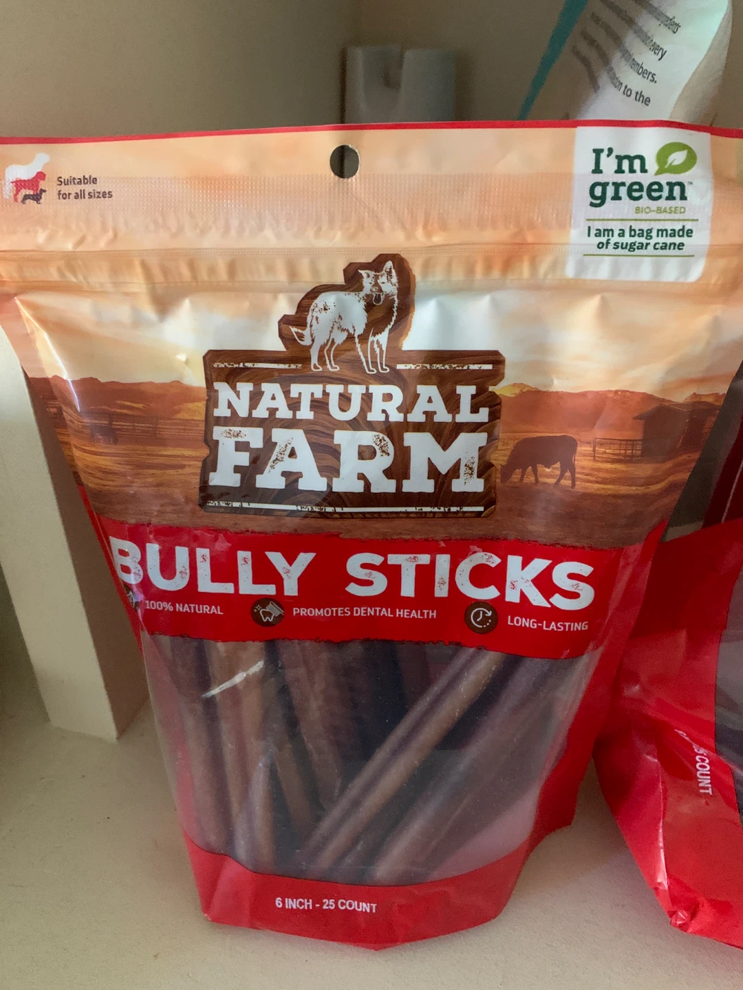 Natural Farm Bully Sticks 6 Inch 25 Count