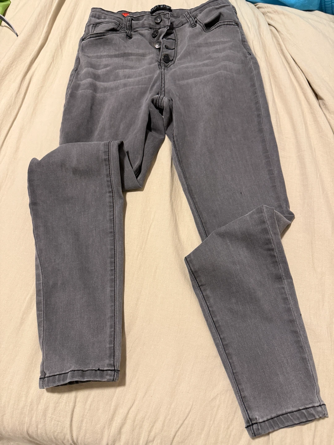 Hot Kiss Gray Jeans Size 9 - photo 2