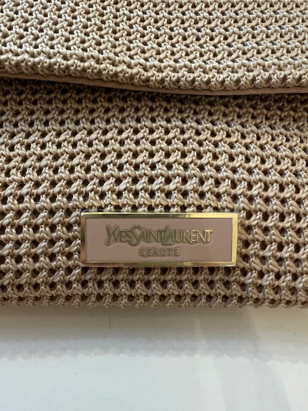 New YSL Beige Crochet Pouch - photo 4
