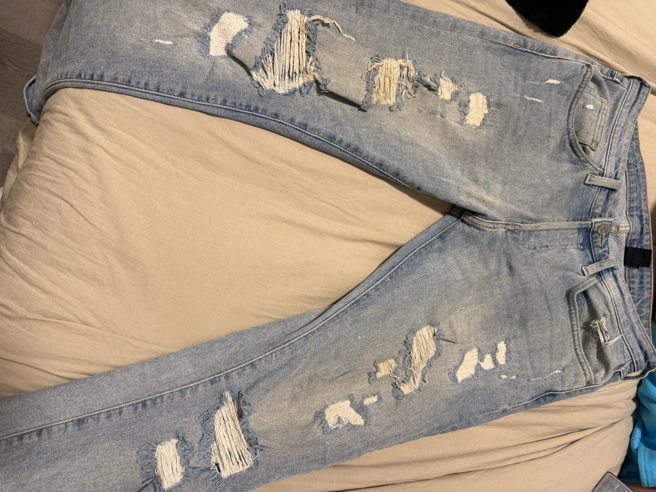 Men/ H&M Skinny Jeans, Light Blue, Size 33 - photo 2