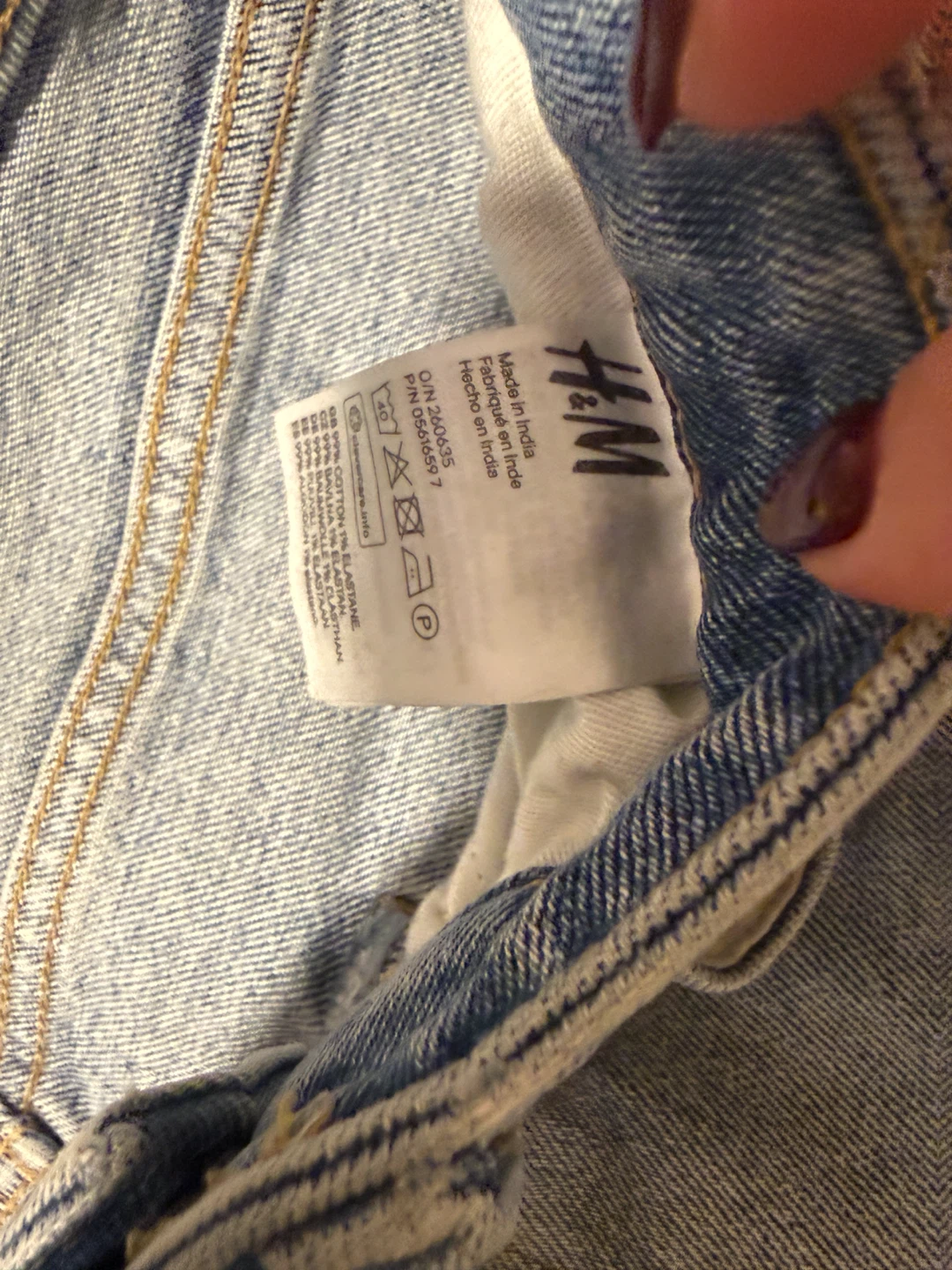 Men/ H&M Skinny Jeans, Light Blue, Size 33 - photo 4