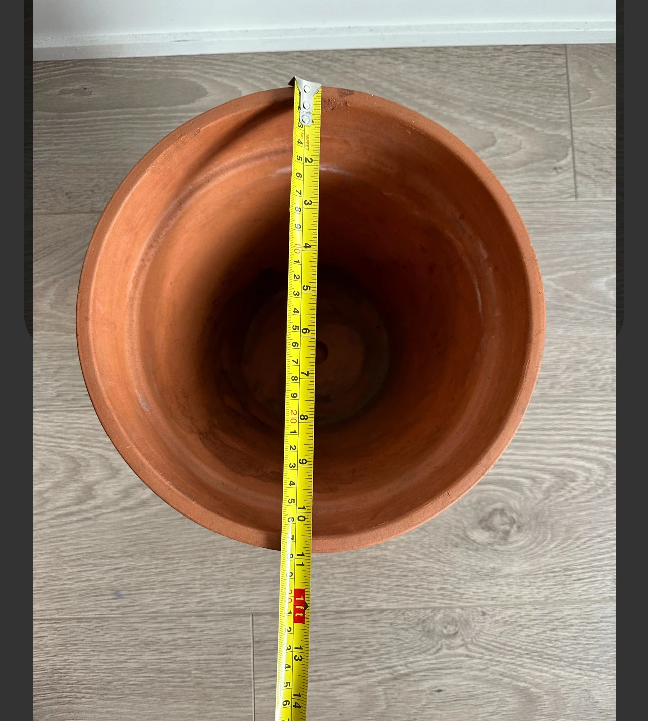 Giant German Terracotta Pot and Saucer - photo 3