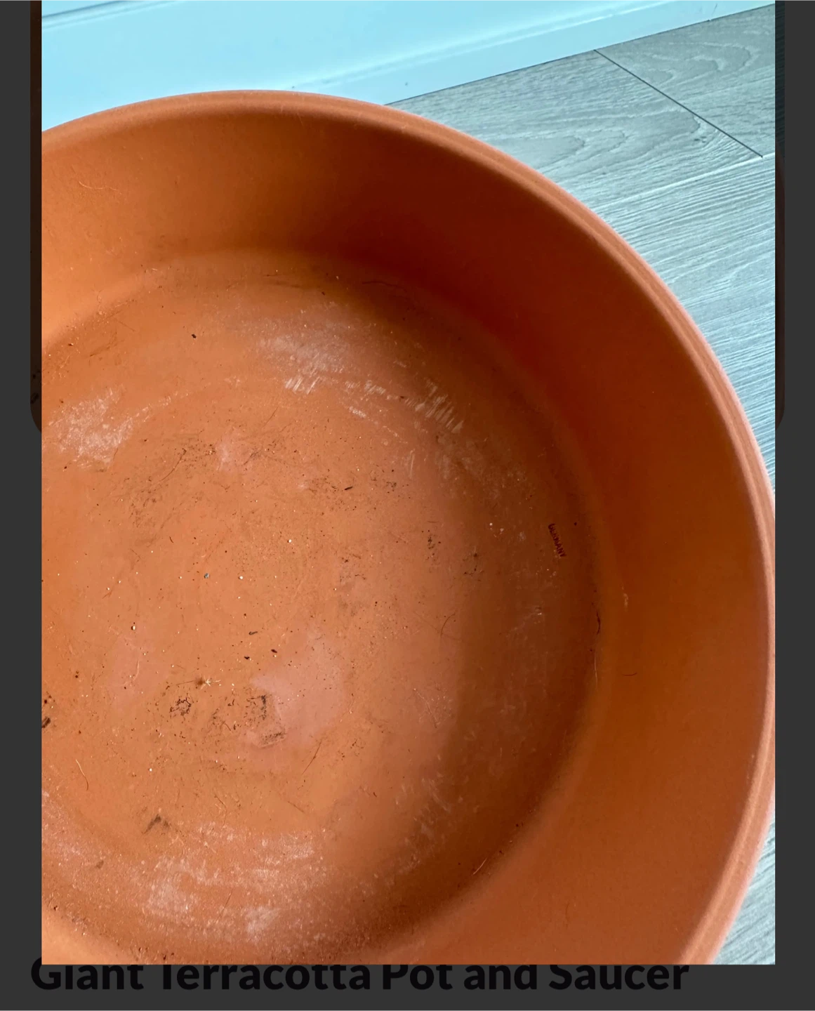 Giant German Terracotta Pot and Saucer - photo 4