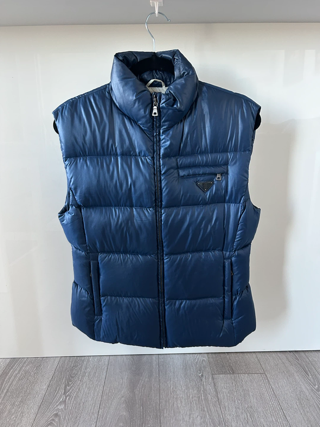 Prada Navy Blue Puffer Vest