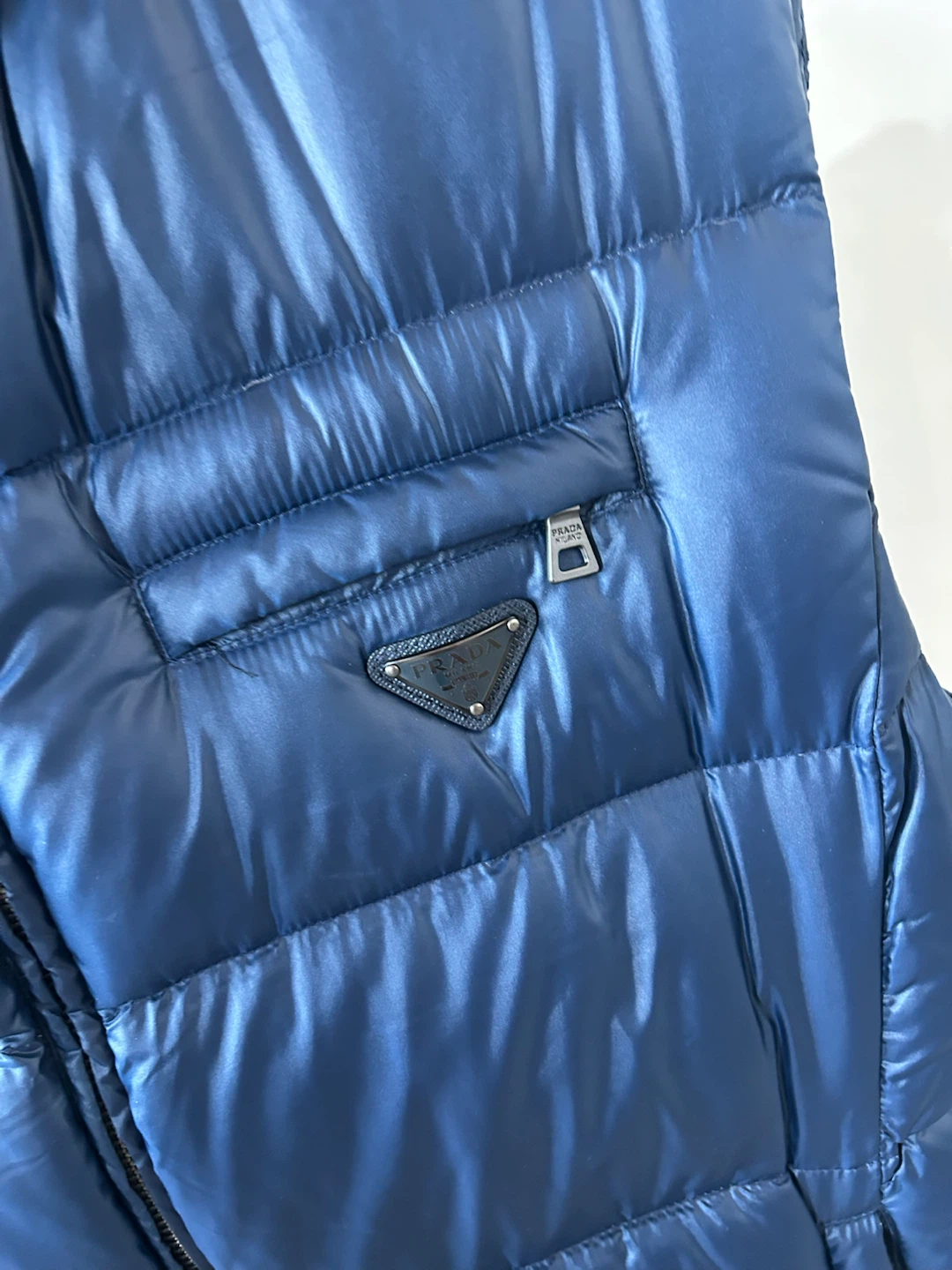 Prada Navy Blue Puffer Vest - photo 2