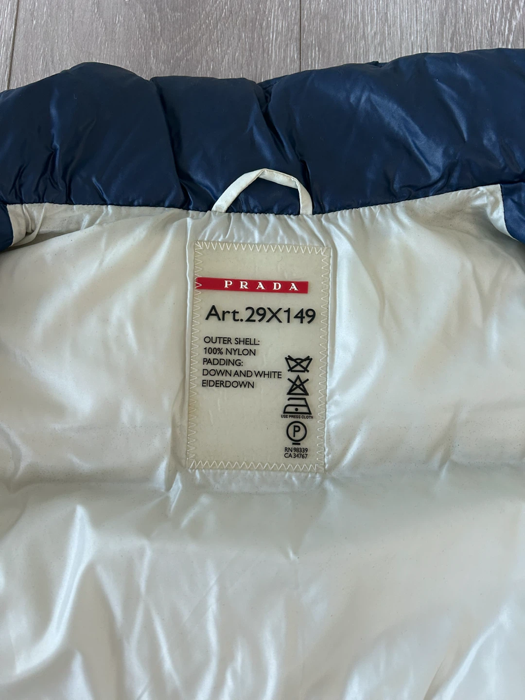 Prada Navy Blue Puffer Vest - photo 5