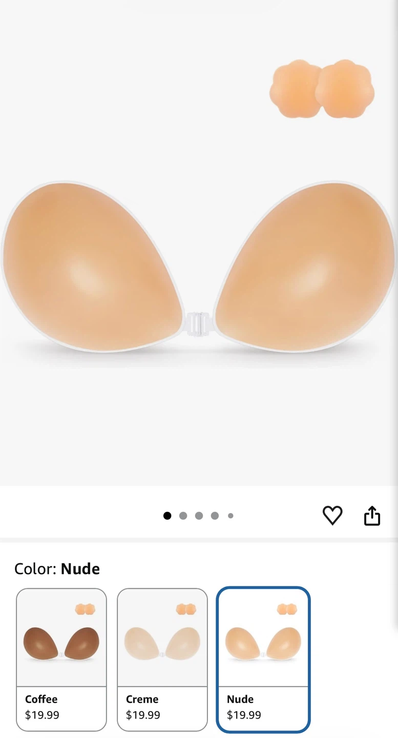 Niidor Liquid Silicone Adhesive Bra - photo 2